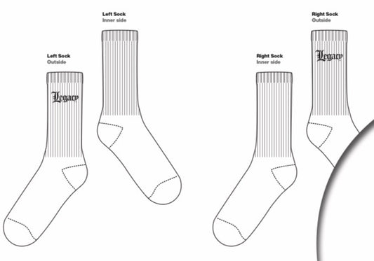 Legacy Tennis Socks White (x3)