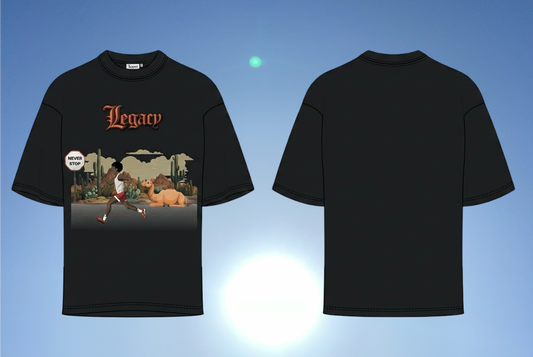 Running Man T-Shirt Black