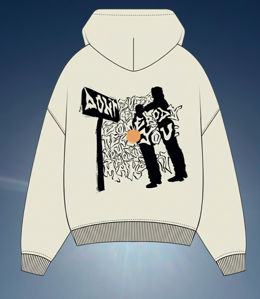 Message Hoodie White